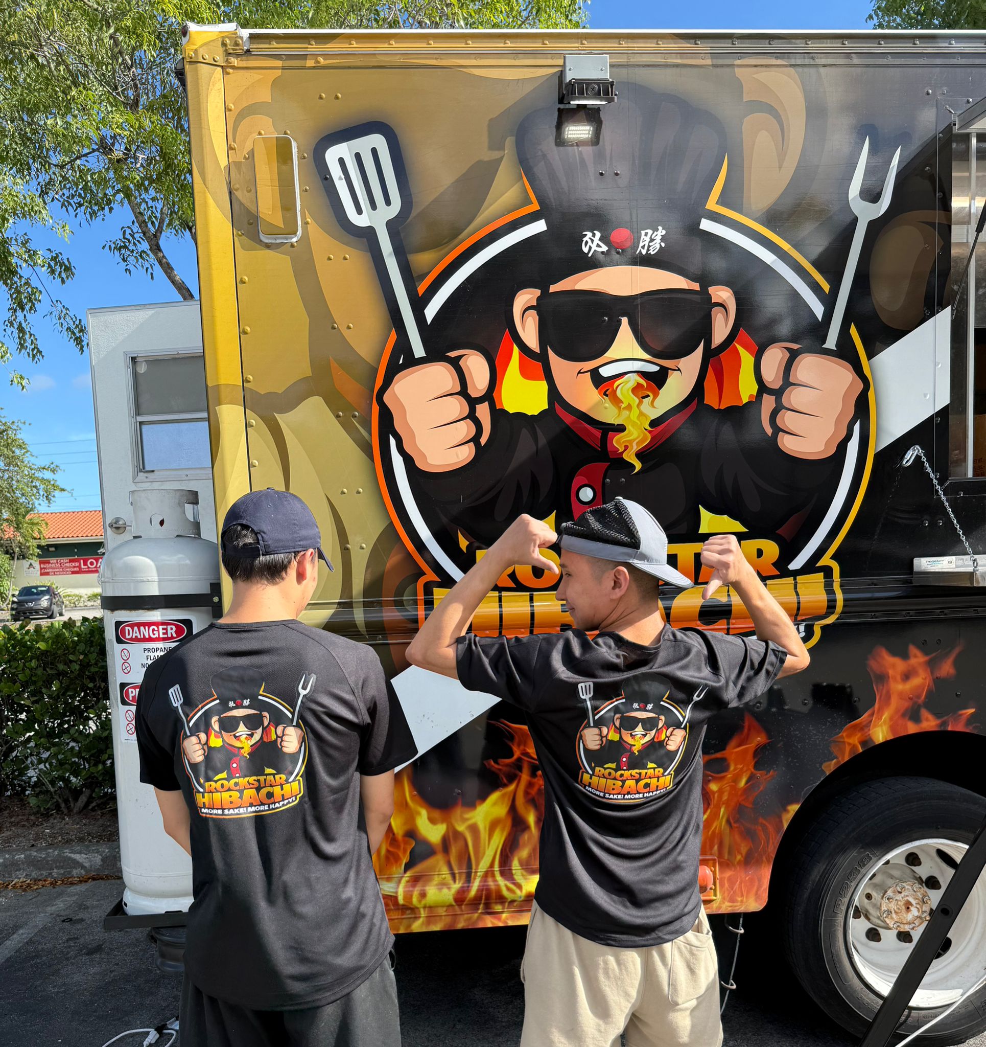 Rockstar Hibachi Charlotte food truck and team